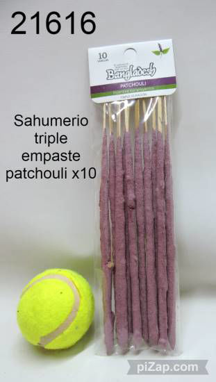 Imagen de SAHUMERIO TRIPLE EMPASTE PATCHOULI X10 6.24